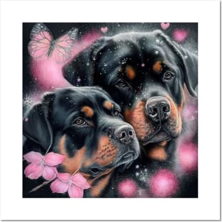 Rottweilers In Love Posters and Art